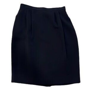 Petite Black Midi Knee-length Skirt - LNC